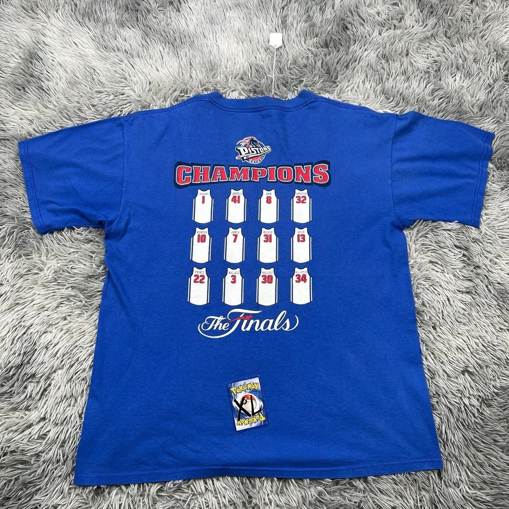 Vintage 2004 NBA Finals Detroit Pistons Championship T-Shirt (Size - X Large - Picture 2 of 3